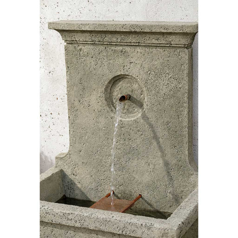 Arles Hand Crafted Weather Resistant Waterfall Fountain, Graystone