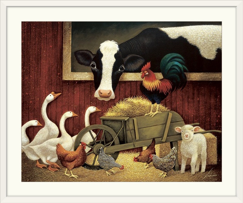 «Lowell Herrero» de Luton All My Friends, reproduction d'art murale, Cadre blanc, H 20 po x l 23 po x P 1 po