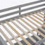 Lit double superposé au dessus d'un lit double avec bureau, gris (ANCIEN SKU: LT001006AAE)-1414277704
