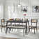 Jordanas Polyester Blend Upholstered Bench