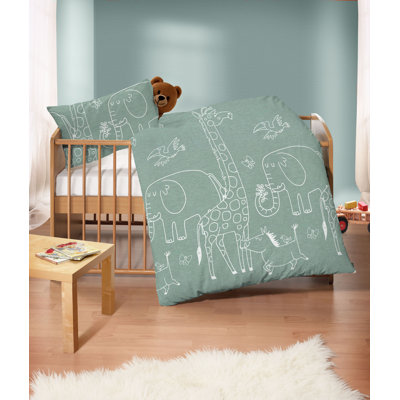 Biberna Melange-Flanell Bettwäsche 0840520 TIERE