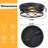 2 Light Farmhouse Flush Mount Ceiling Light-2 Pack (Bulbs Not Included)