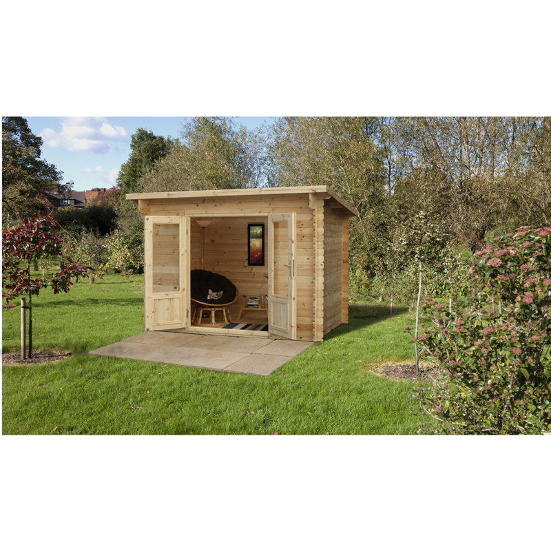 Harwood 10 x 8 Ft. Tongue & Groove Log Cabin, Yes