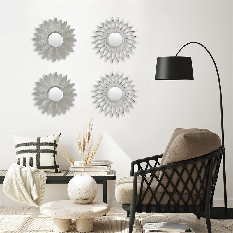 Darquez Flat Wall Mirror, Sliver