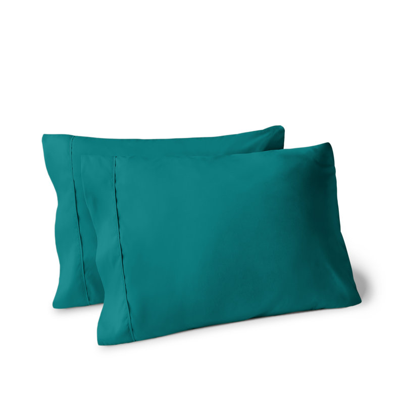 Soft Microfiber Pillowcase Set, Emerald, 2 Standard Pillowcases