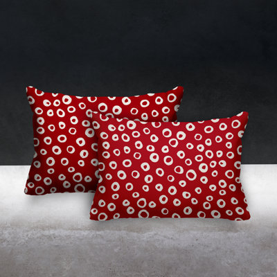 Tanta Polka Dots Indoor/Outdoor Square Pillow