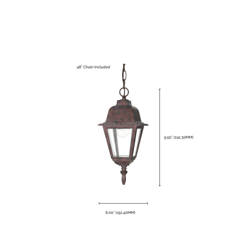 Monmouth Outdoor Hanging Lantern, Old Bronze