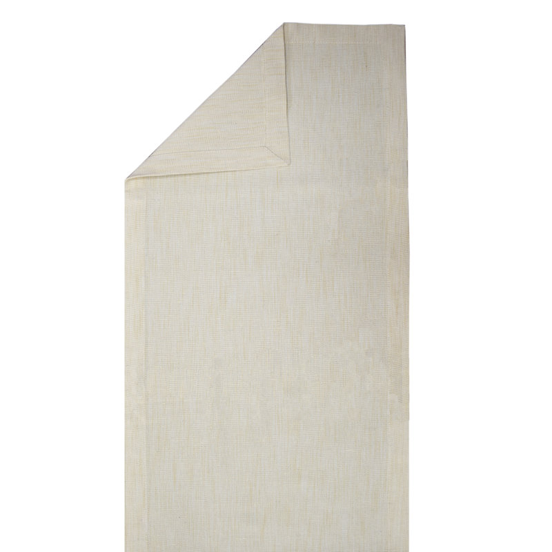 Chemin de table Acsa, Ivoire, 13 po x 54 po