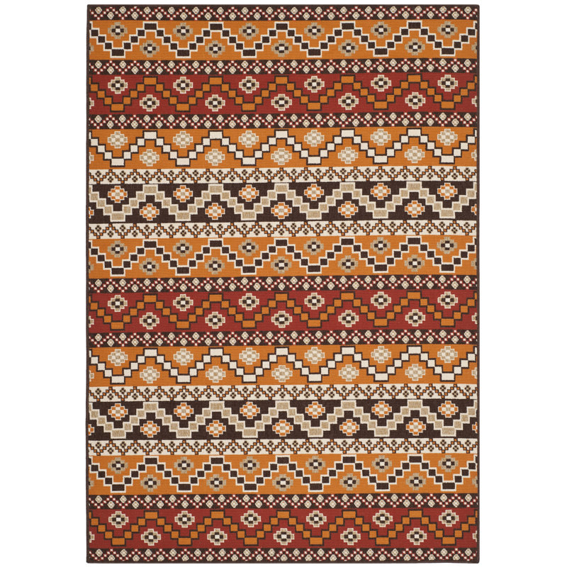 Tapis intérieur / extérieur Northpoint Southwestern, Rectangle 6 pi 7 po x 9 pi 6 po