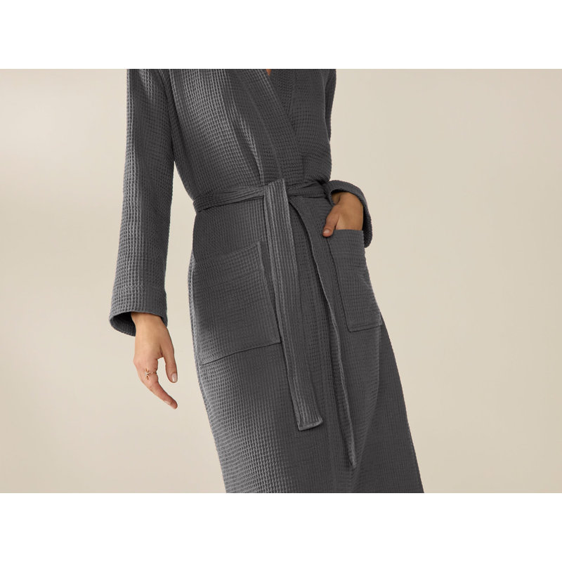 Pebbled Terry Robe, Large/XLarge, Shadow