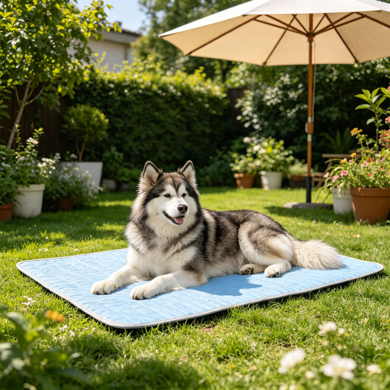 Tapis de glace portatif antidérapant pour animaux de compagnie Summer Cooling, L2
