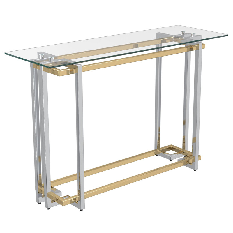 Console Scott en argent et or