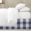 Jupe de lit en coton indigo / ivoire Walker Buffalo-109715418-109715420