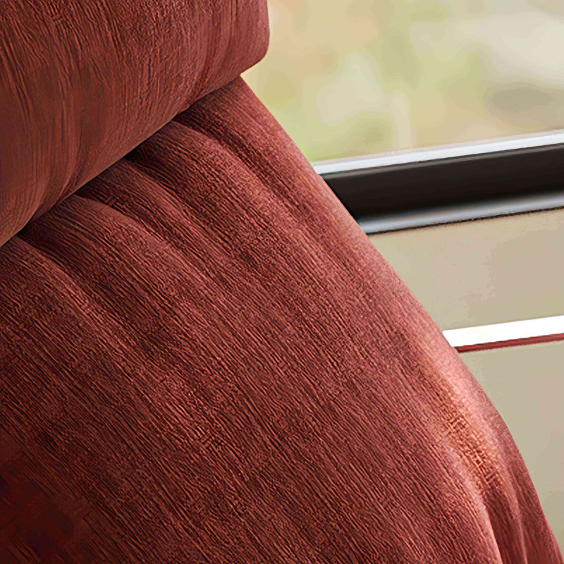Chaise berçante moderne rembourrée, Rouge