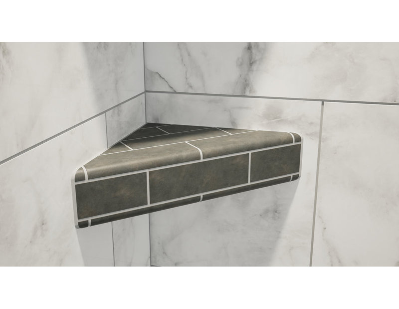 10 po × 10 po × 2 po La tablette de douche en coin Original avec tablette GoBoard