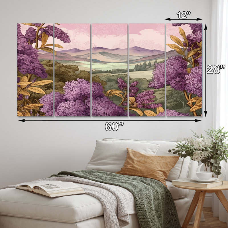 Ensemble de 5 décorations murales