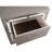 Compact, Durable Particle Board Nightstand With Silver Champagne Finish For Versatile Spaces