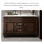 Meuble-lavabo en bois d'hévéa de style américain avec comptoir en marbre et lavabo en céramique intégré American Country