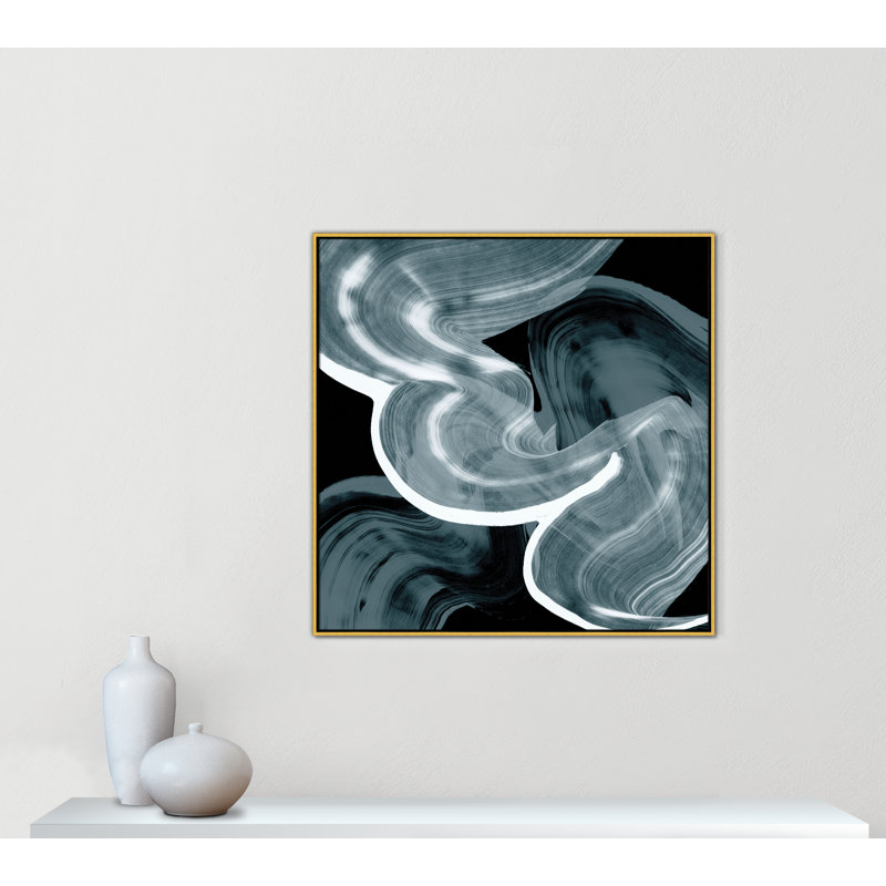 «Swirl III Print» par Casa Fine Arts, Or, H 41,5 po x l 41,5 po