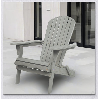 Chaise Adirondack pliante en bois massif pour la détente et la portabilité à l'extérieur, parfaite pour les patios et les jardins