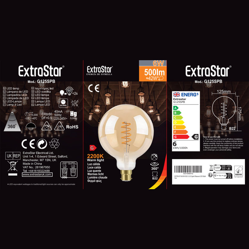 1pc 6W LED Light Bulb