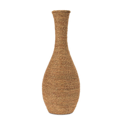 Woven Seagrass Floor Vase