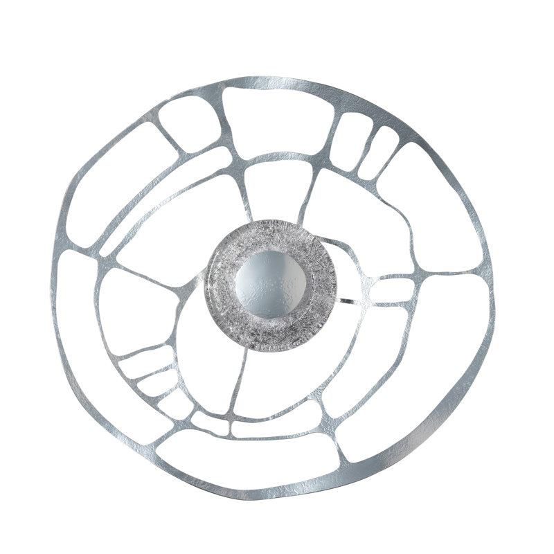 Muse Wall Sconce/Semi-Flush, Sterling
