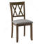Ensemble de salle à manger moderne 6 pièces avec panneau de fibres à densité moyenne et placage de bouleau Serenova-123751932