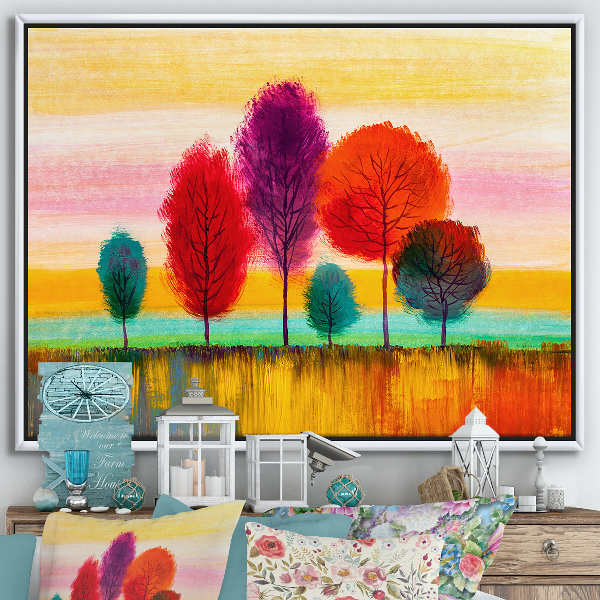 Kids Canvas Painting – Colorful Tree – The Canvas Roadshow