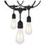 24Ft - LED String Light - 12 Vintage ST19 Bulbs Included - 120 Volts
