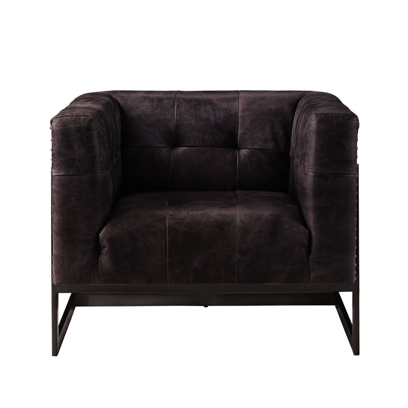 Chaise d'apparence élégante en ébène antique et chêne rustique
