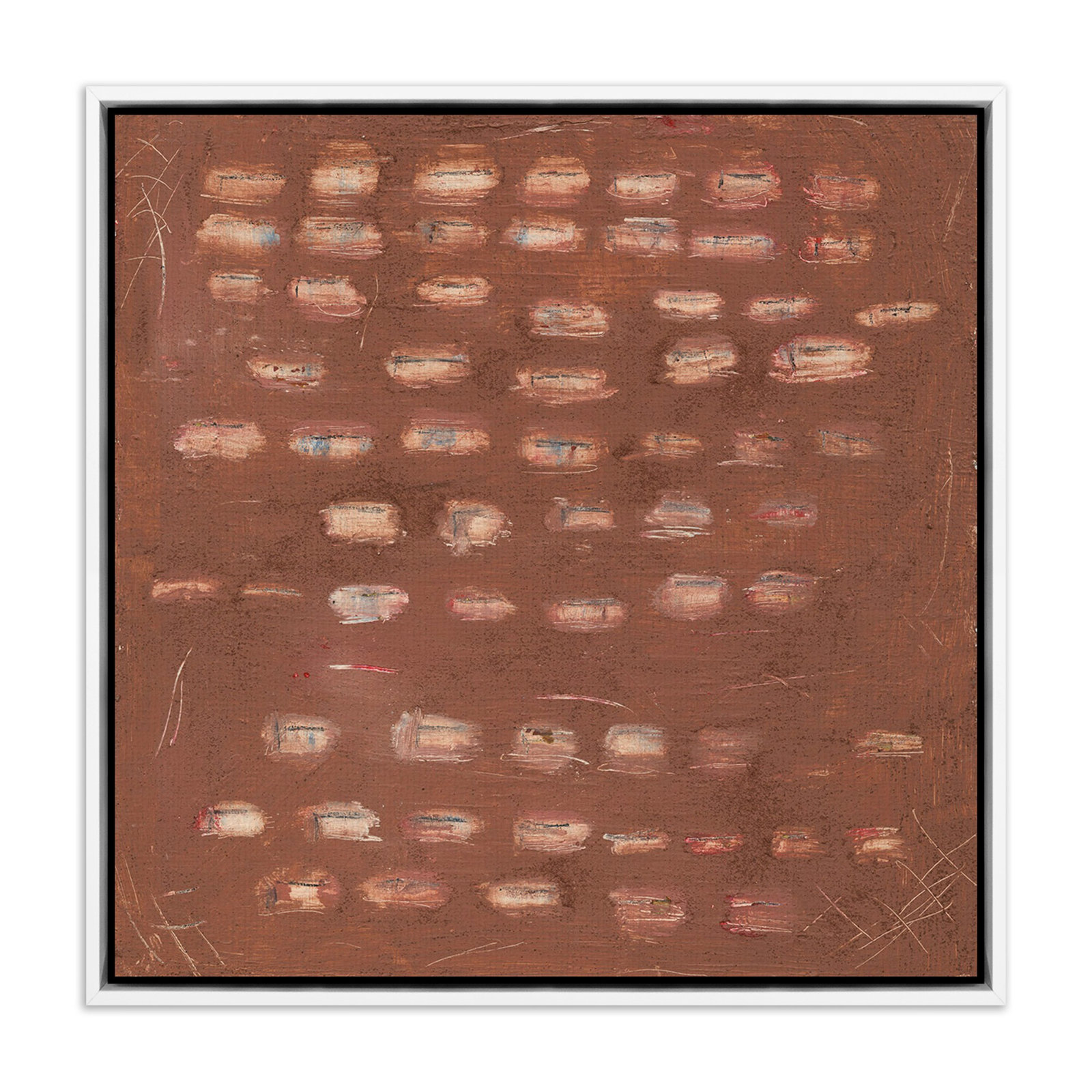 Cinnamon Kiss by Jamie Beckwith, 48" H x 48" W, White Maple Framed