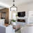 6 - Light Dimmable Drum Chandelier-439146174