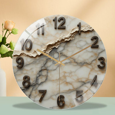Horloge murale en marbre