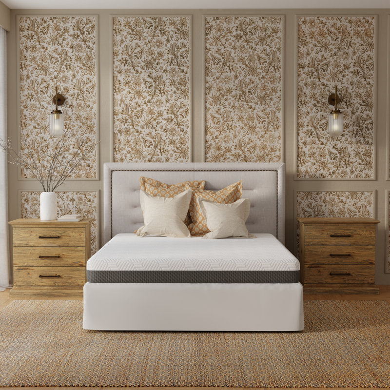 Grand matelas Akeley en mousse viscoélastique gélifiée ferme de 8 pouces - CertiPUR-US, housse de refroidissement, matelas dans une boîte