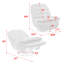 Fauteuil inclinable pivotant à 360 ° Chenille
