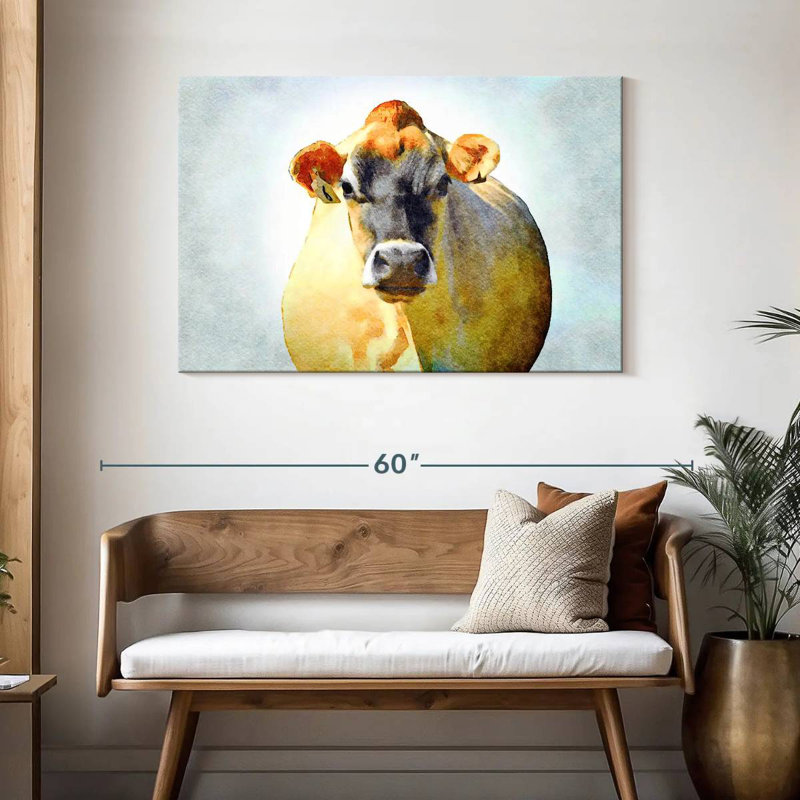 Grumpy Cow, 30" H x 45" W