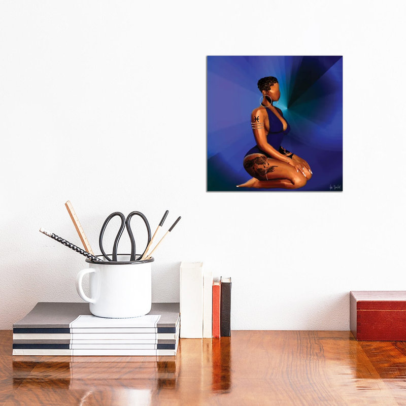 Pisces by Faith With An E - Wrapped Canvas Print, 30.48 cm H x 30.48 cm W