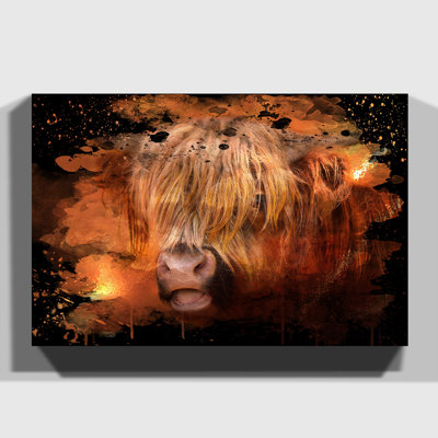 Highland Cow - Wrapped Canvas
