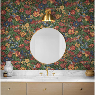 Peel & Stick Floral Roll