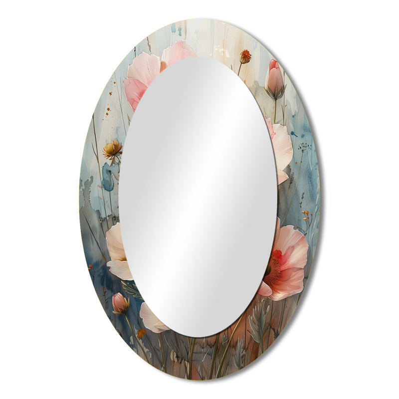 Miroir mural rose et vert Buttercups Buttercups Wonders, 36 po x 24 po