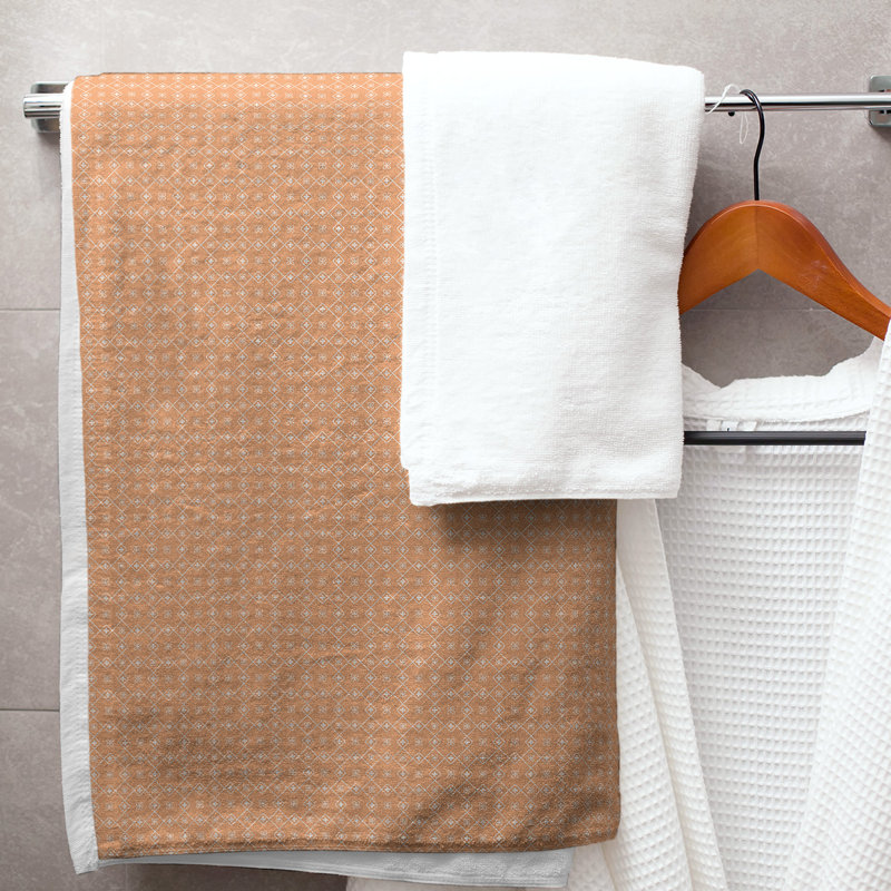 Serviette de bain napperon, Orange