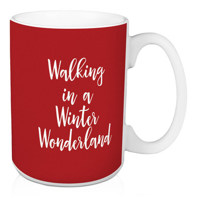 Grande tasse à café winter wonderland Helston