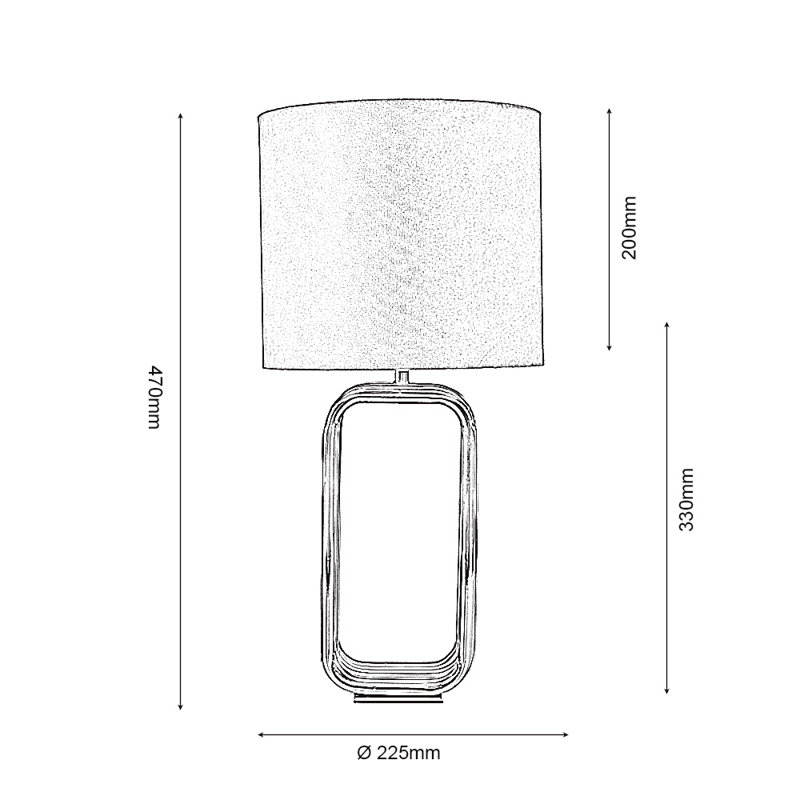 Steel Table Lamp