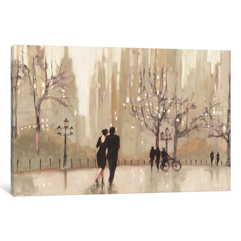 An Evening Out I par Julia Purinton - Toile tendue murale, H 18 po x l 26 po x P 1,5 po