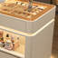 55.12"Milky white jewelry storage cabinet display stand