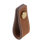 Saddle Leather 2" Length Satin Brass Loop Drawer Pull