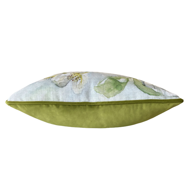 Floral Green Square Cushion Cover