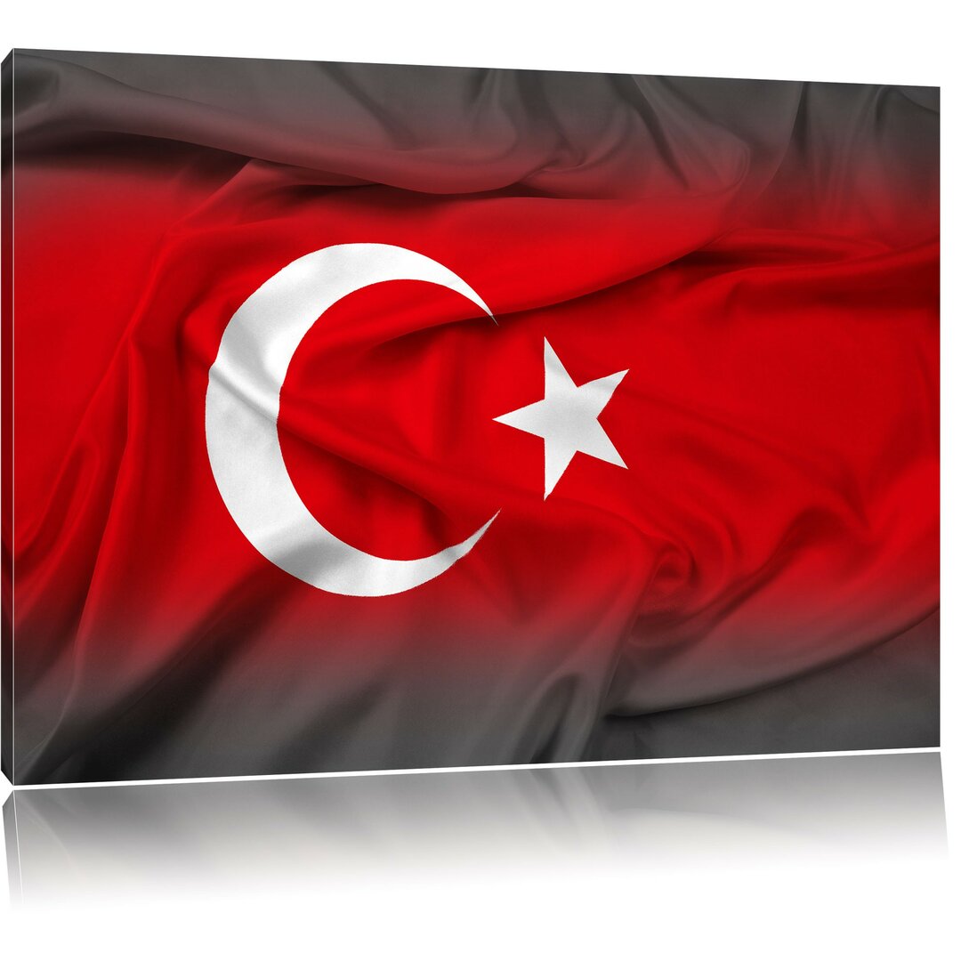 Leinwandbild Flagge der Türkei