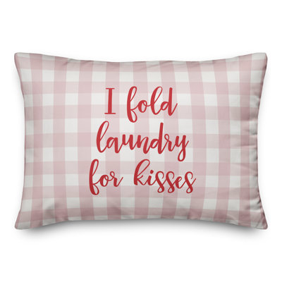 Coussin décoratif I Fold Laundry For Kisses
